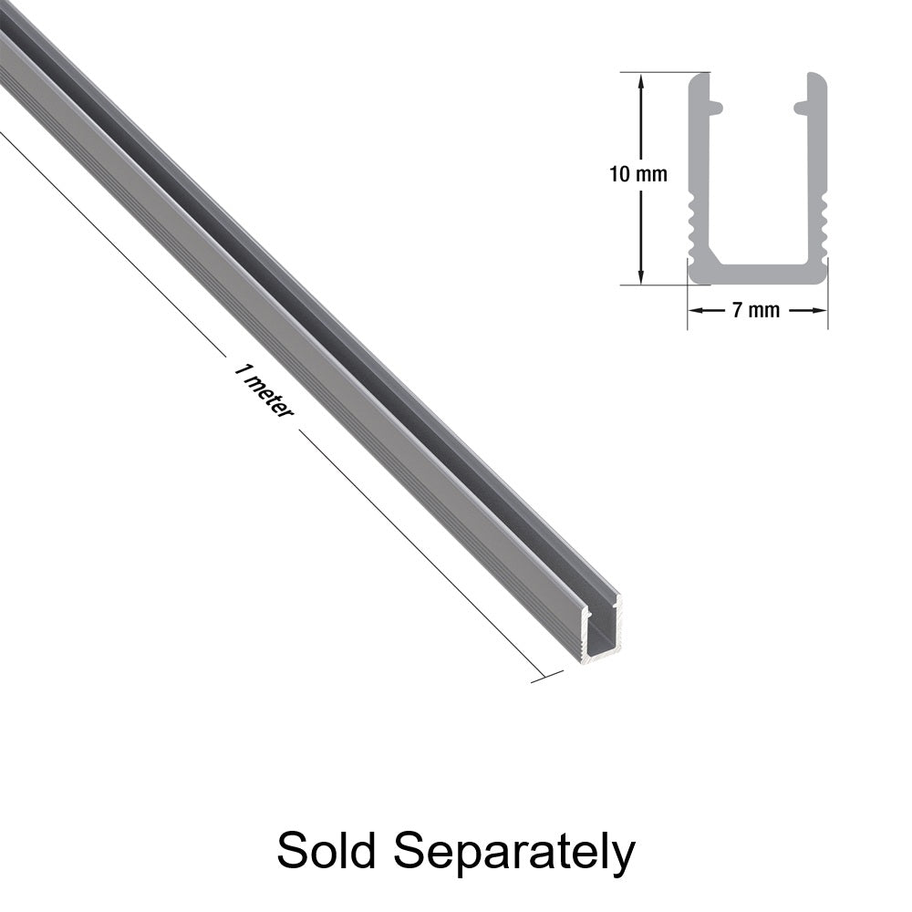 White Silicon Flexible LED Neon channel VBD-N0410-SD-W, 1m (3.2ft) - gekpower