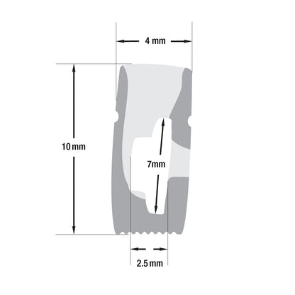 White Silicon Flexible LED Neon channel VBD-N0410-SD-W, 1m (3.2ft) -  gekpower