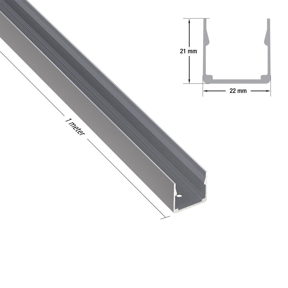 1Meter (3.2ft) LED neon mounting linear holder VBD-CLN2020-LI