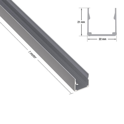 1Meter (3.2ft) LED neon mounting linear holder VBD-CLN2020-LI