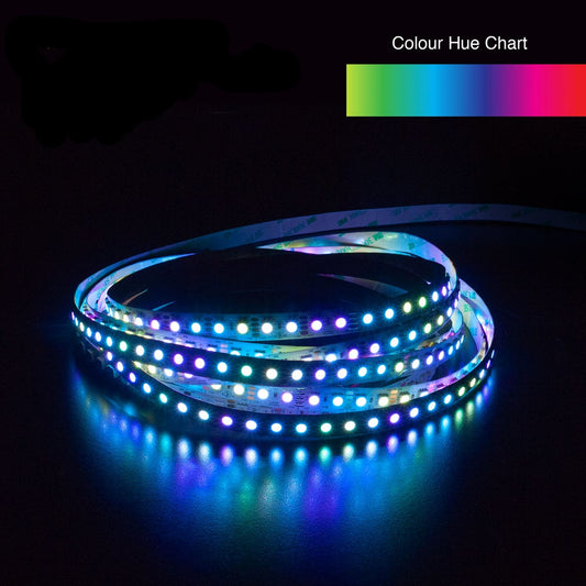 5M(16.4ft) Indoor LED Strip WS2815, 12V 4.5(w/ft) 96(LEDs/m) Addressable RGB Gold PCB, Gekpower
