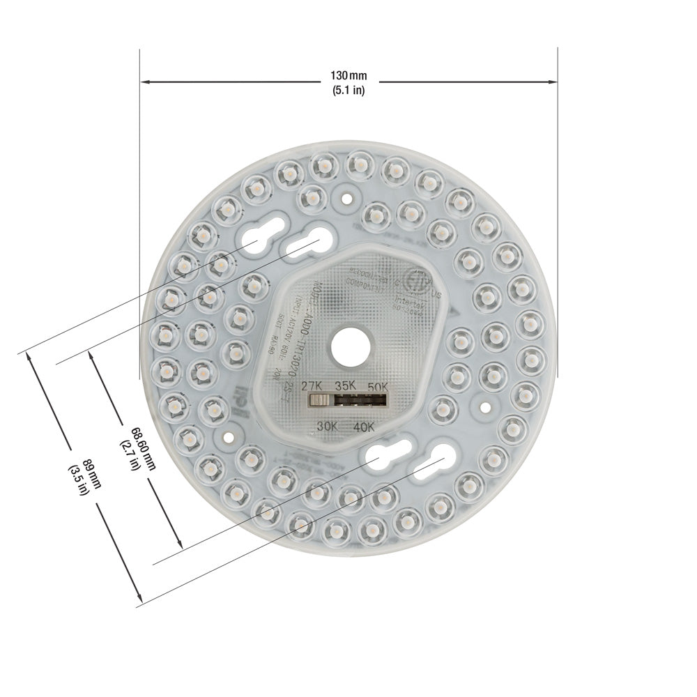5.1 inch Round Disc LED Module TR13020-2S-T 120V 20W – Gekpower-Canada