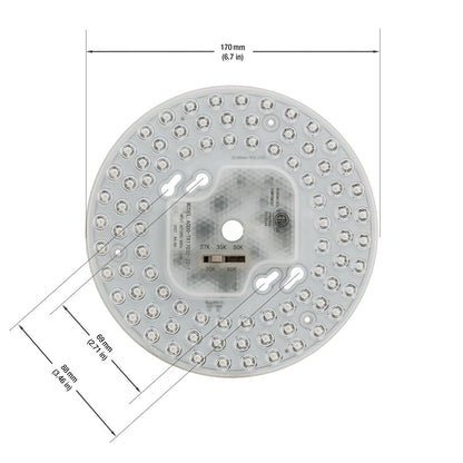 6.6 inch Round Disc LED Module TR17032-2S-T, 120V 32W 3000K(Warm White), gekpower