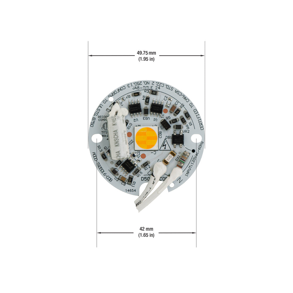 2 inch Round Disc LED Module TR05016-COB, 120V 16W – Gekpower-Canada