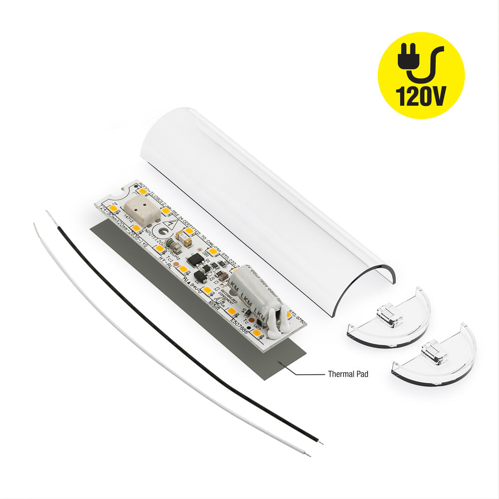 3.6 inch Linear LED Module TL09009 120V 9W 3000K – Gekpower-Canada
