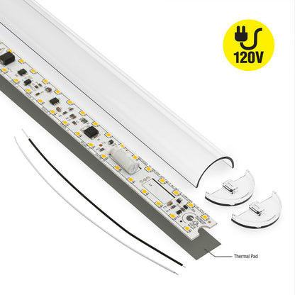 9.8 inch Linear LED Module TL25020, 120V 20W 3000K(Warm White)