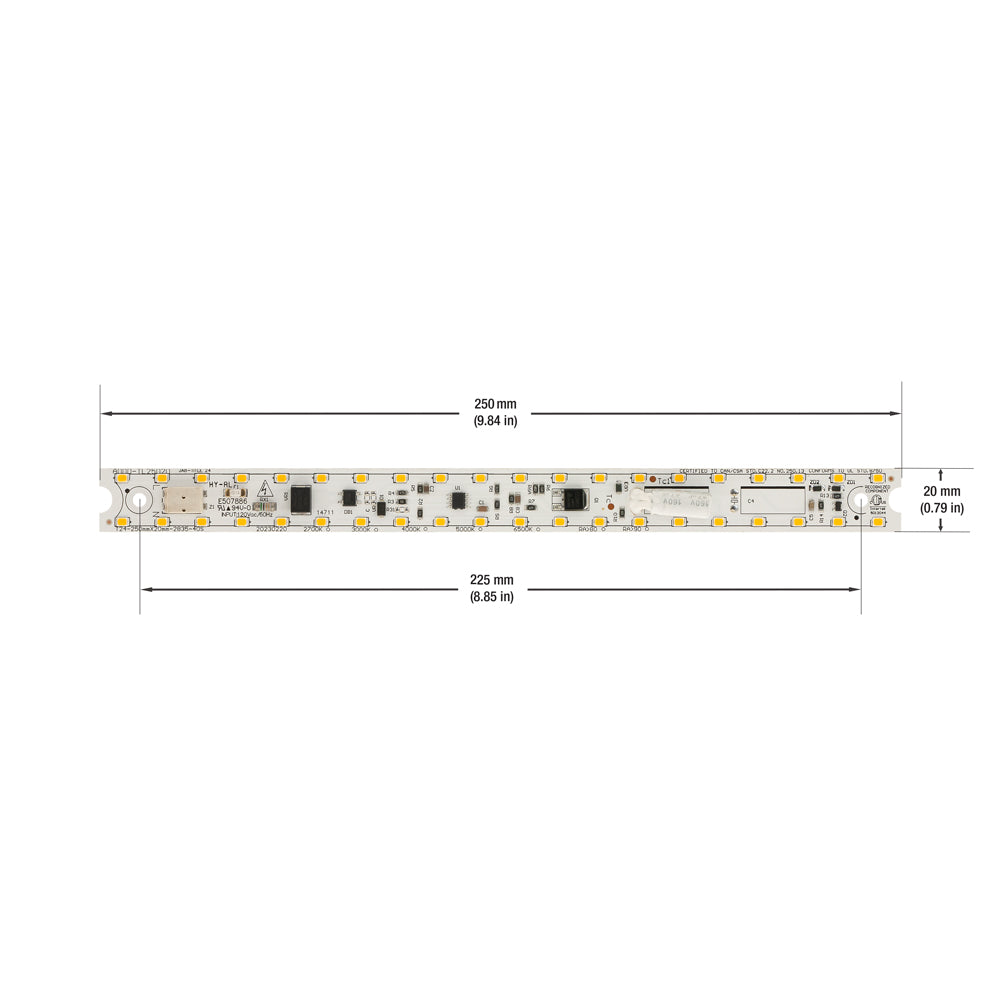 9.8 inch Linear LED Module TL25020, 120V 20W 3000K(Warm White)