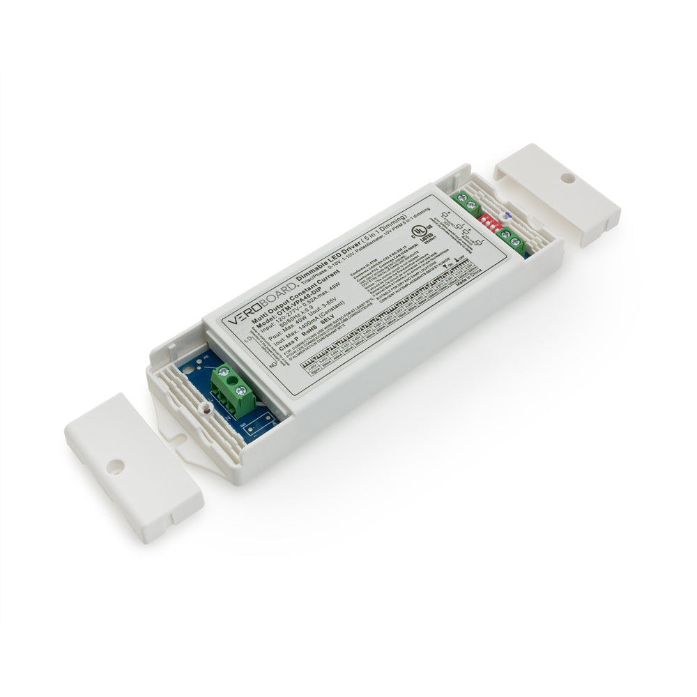 OTM-VPA40-DIP Selectable Constant Current LED Driver (5 in 1 Dimming) 300mA~1400mA 3-65V 40W, gekpower