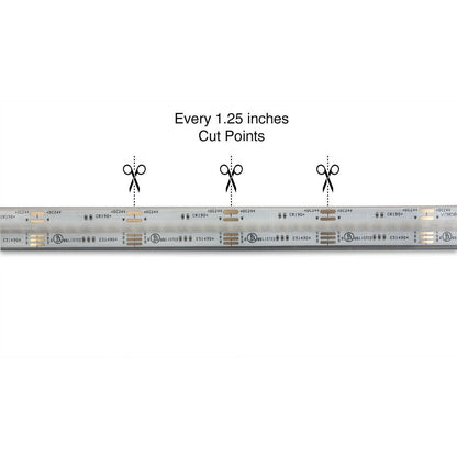 5M(16.4ft) Outdoor LED Strip Light COB, 24V 6.6(w/ft) 896(LEDs/m) RGBW Gold PCB, gekpower