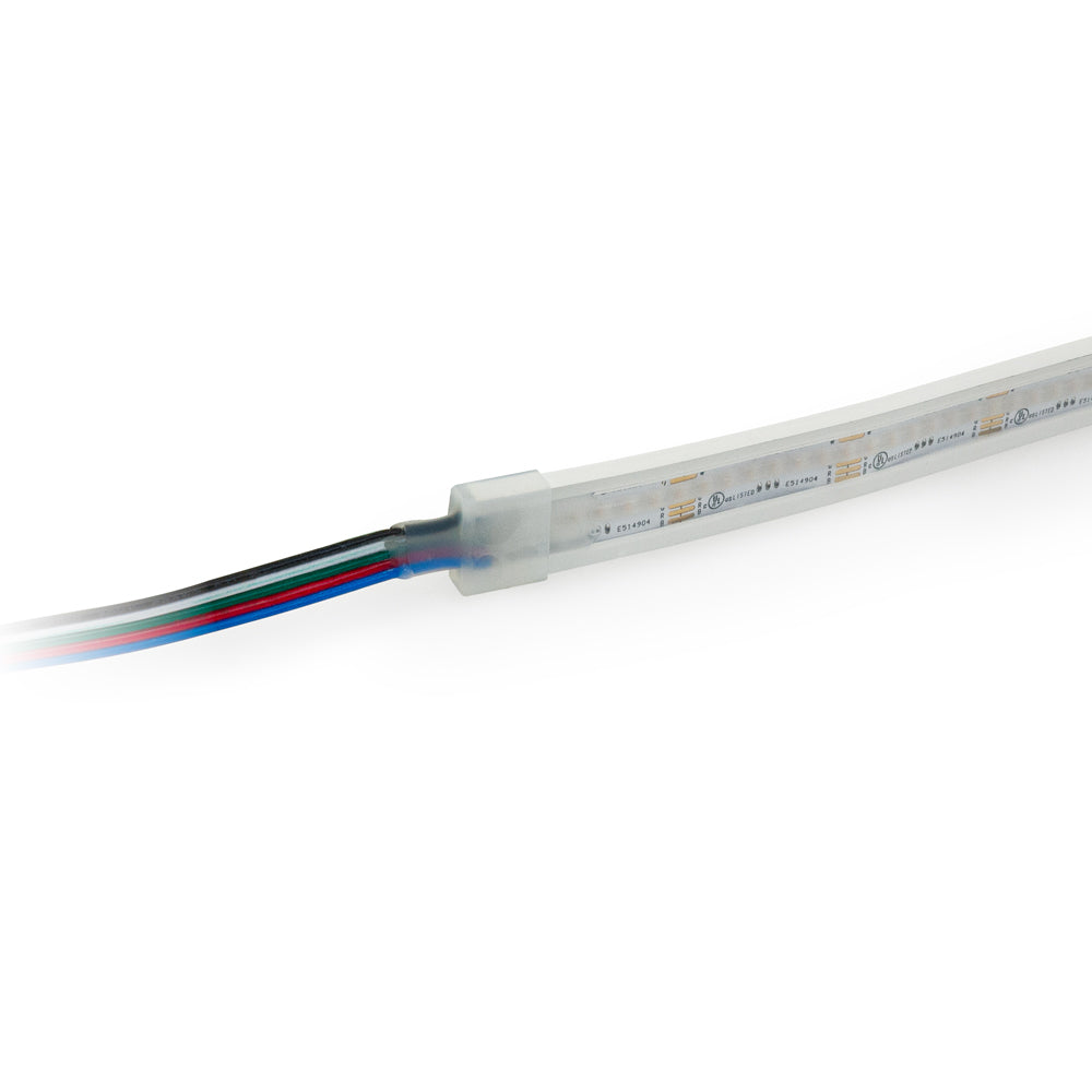 Outdoor LED Strip Light COB, 24V 6.6(w/ft) 896(LEDs/m) RGBW Gold PCB