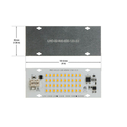 4 inch Linear ZEGA LED Module LHO-02-800-830-120-S3, 120V 12W 800lm 3000K(Warm White)