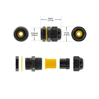 M685 M25*1.5 Cable Gland 8~12mm, gekpower