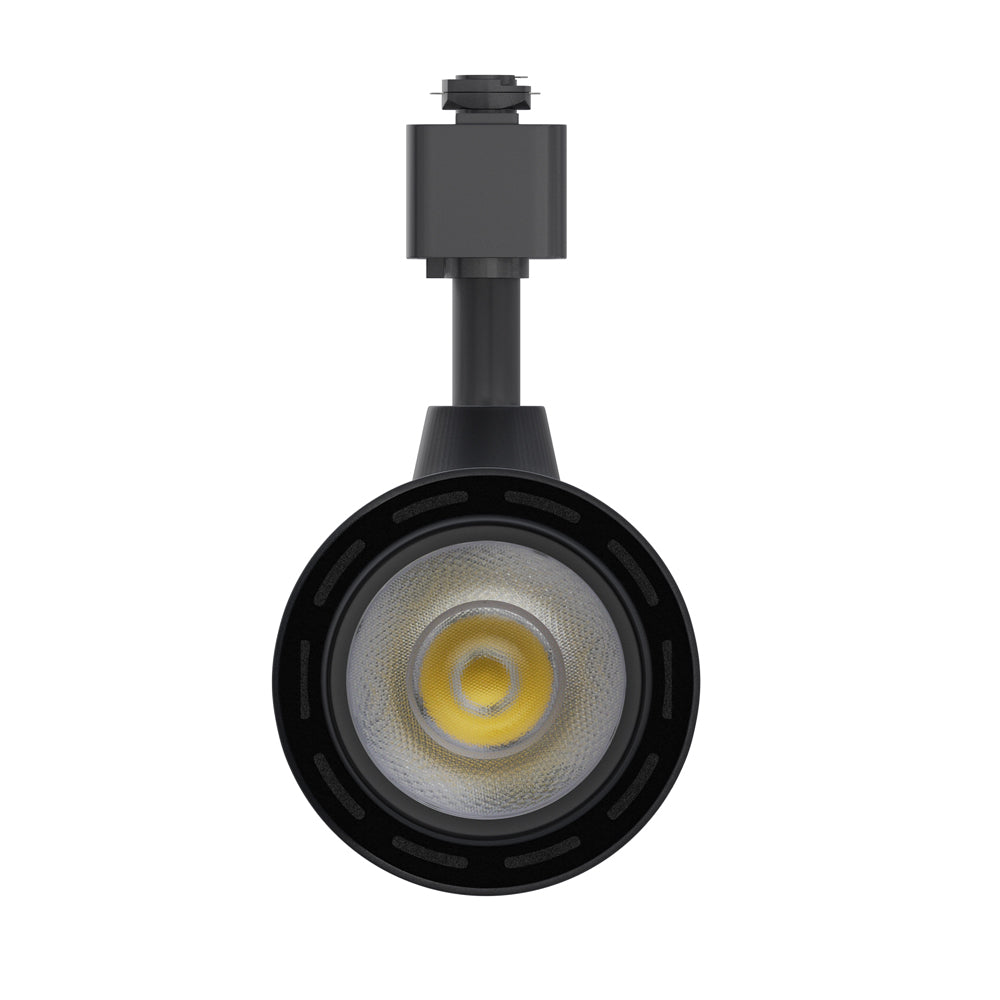 Black LED Track Light Head VBD-LW-TRB30W-5C-B-XX, 120V 30W 5CCT(2.7K, 3K, 3.5K, 4K, 5K), gekpower