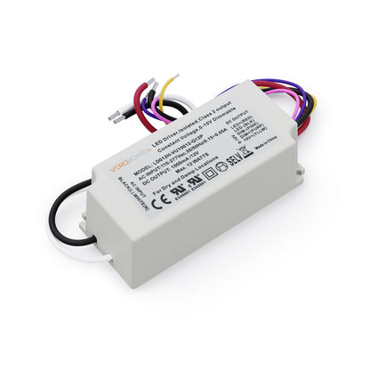 LD012H-VU10012-Q12P 0-10V Dimmable Constant Voltage LED Driver 12V 12W, gekpower