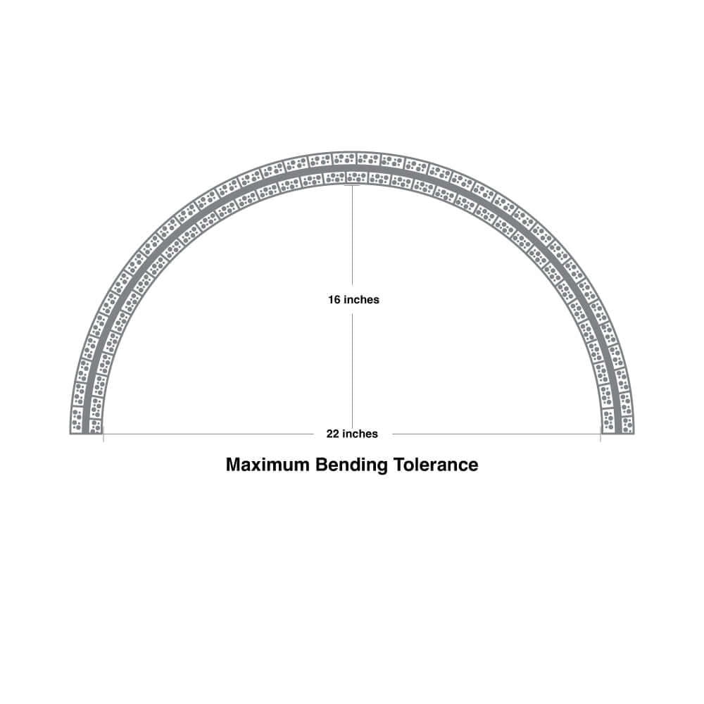 Flexible Drywall(Plaster-In) Deep Recessed Aluminum LED Channel for LED Strips 2Meters(6.5ft) VBD-CH-D11-2