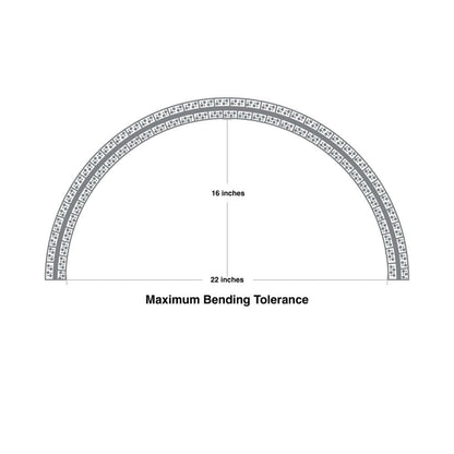 Flexible Drywall(Plaster-In) Deep Recessed Aluminum LED Channel for LED Strips 2Meters(6.5ft) VBD-CH-D11-2