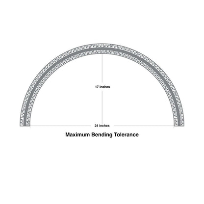 Flexible Drywall(Plaster-In) Deep Recessed Aluminum LED Channel for LED Strips 2Meters(6.5ft) VBD-CH-D12-2