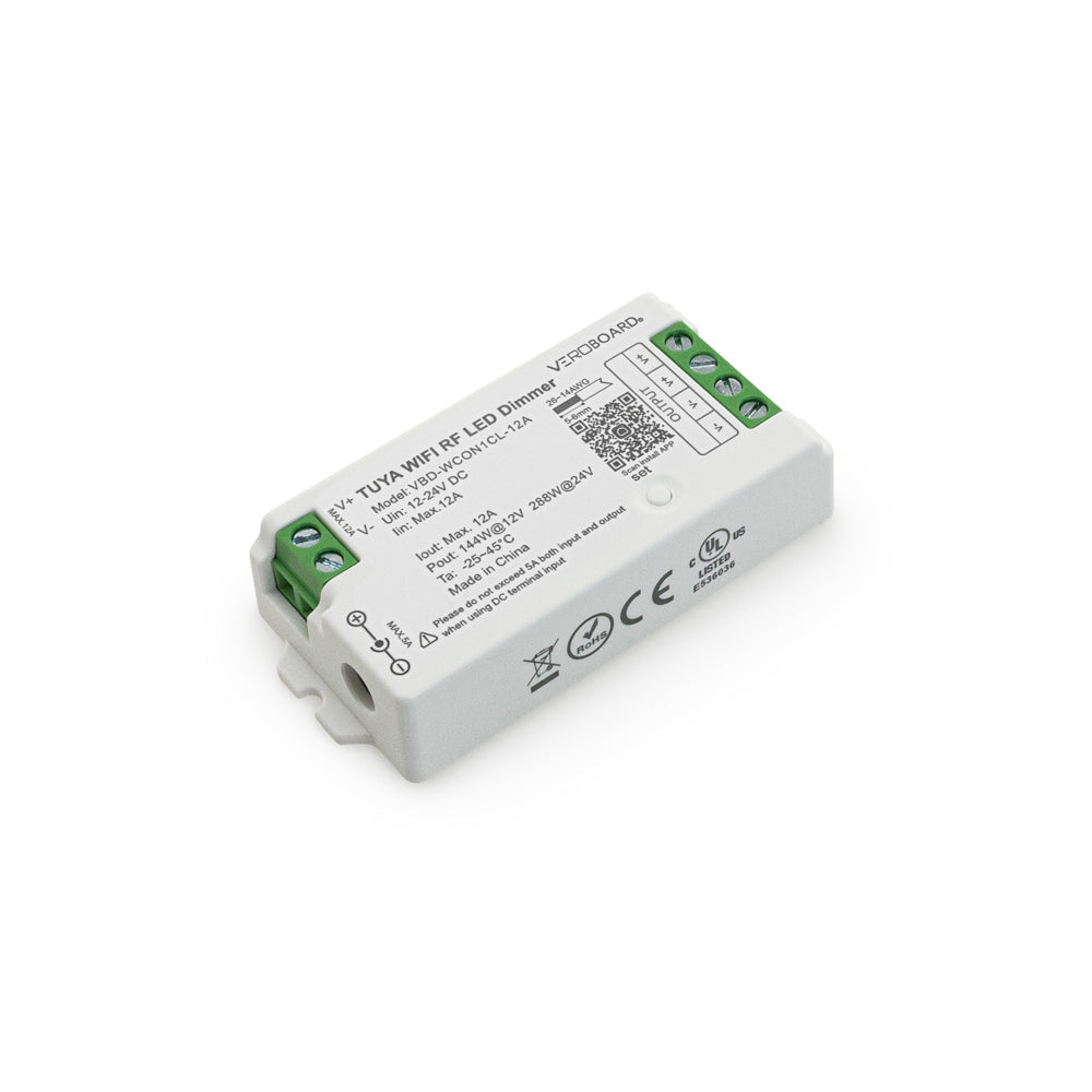VBD-WCON1CL-12A-Dimmer RF LED Light Dimmer Receiver 12-24V DC 2.4G Tuya App
