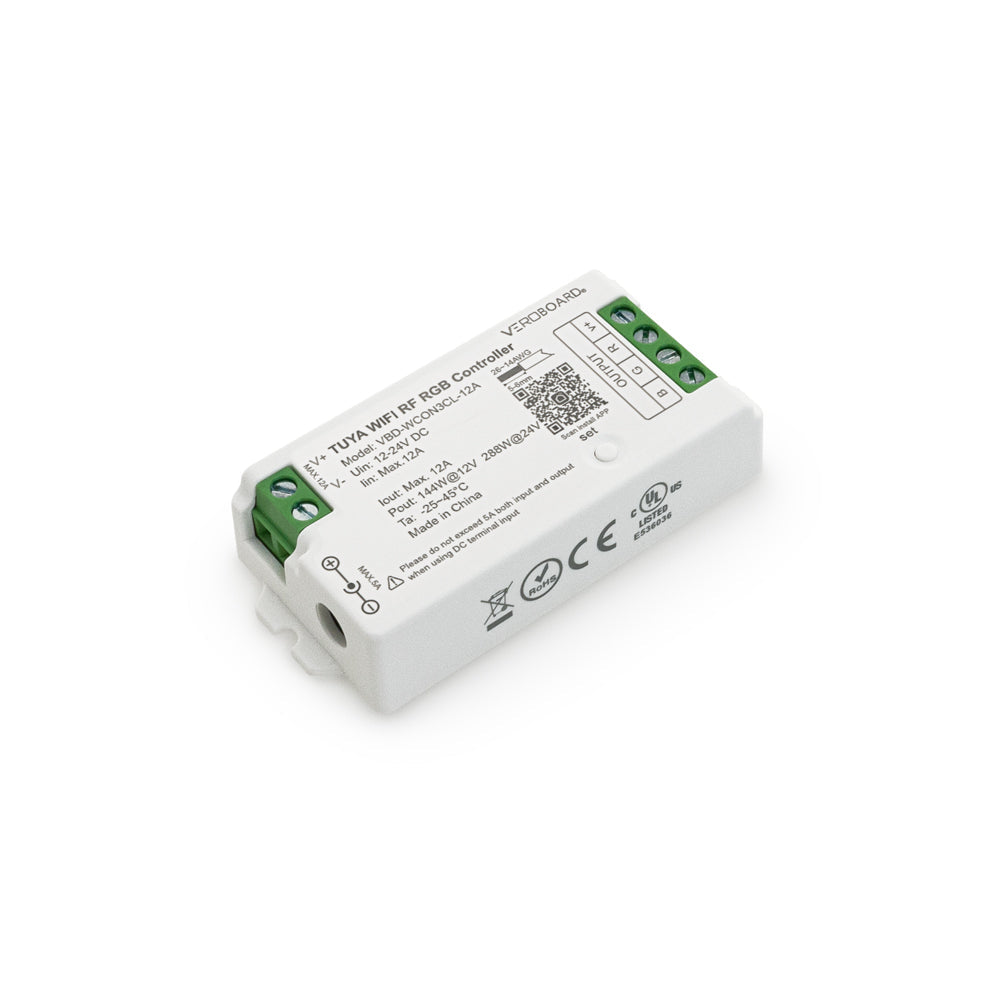 VBD-WCON3CL-12A-RGB RF LED Light RGB Receiver 12-24V DC 2.4G Tuya App