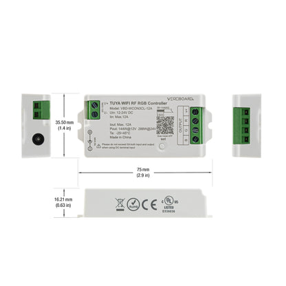 VBD-WCON3CL-12A-RGB RF LED Light RGB Receiver 12-24V DC 2.4G Tuya App
