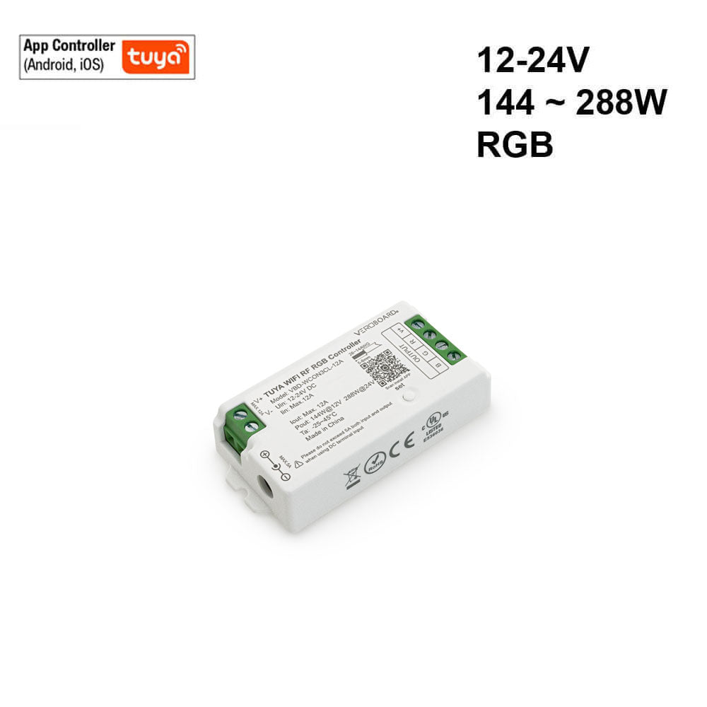 VBD-WCON3CL-12A-RGB RF LED Light RGB Receiver 12-24V DC 2.4G Tuya App