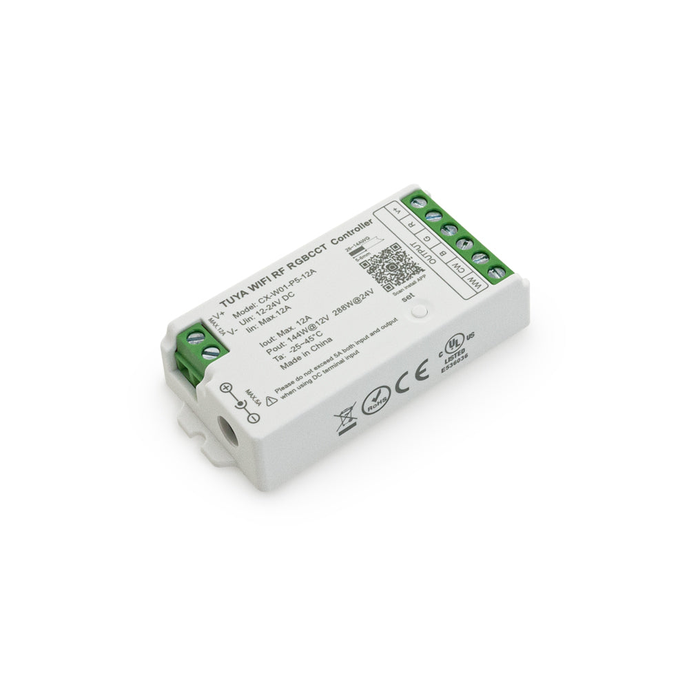 CX-W01-P5-12A-RGBCCT RF LED Light RGBCCT Receiver 2.4G Tuya App