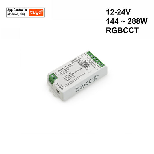 VBD-WCON5CL-12A-RGBCC RF LED Light RGBCCT Receiver 2.4G Tuya App