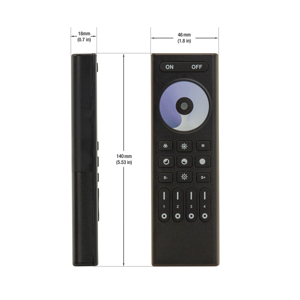 Dimmer Remote controller RC01RF-DIMMING, gekpower.ca