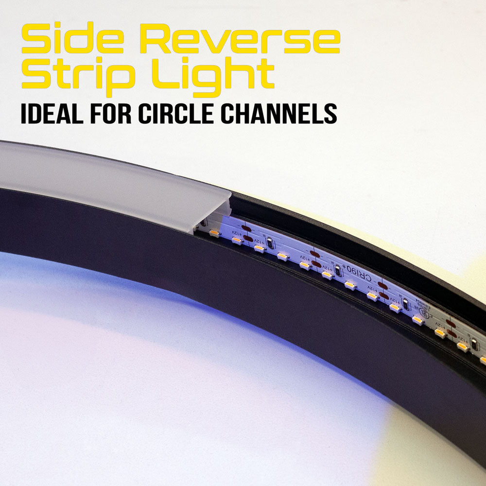 5M(16.4ft) Side emitting Indoor LED Strip Light 315, 12V 3(w/ft) 329-402(Lm/ft) 120(LEDs/m) 3K(Warm White), gekpower