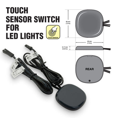 Invisible 9030 Touch Dimmer sensor for behind ceramic, wood, glass 12V-24V DC 5A 60W Black Color, gekpower