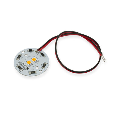 24V Flat Round PCB 2 SMD Dimmable Constant Voltage LED Module 5W 3000K(Warm White)