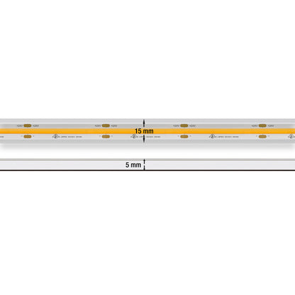 Custom cut Outdoor COB LED Strip Light, 24V 4.5(w/ft) 363(Lm/ft) CCT(2.7K, 3K, 3.5K, 4K, 5K) per foot