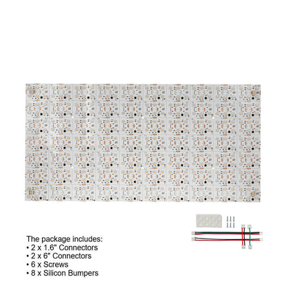 Flexible Addressable LED Backlight Sheet for behind Stone and Glass, 24V 100W RGB27