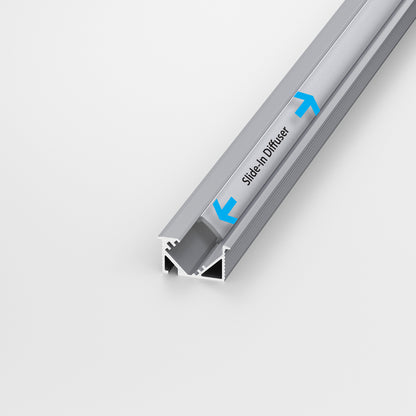 45-degree Linear Architectural Light Fixture Profile 2Meters (6.5ft) VBD-CH-K1-2