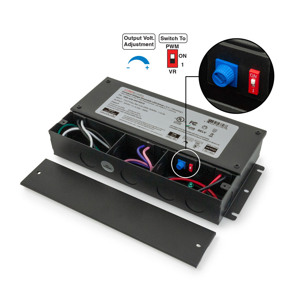 5in1 Dimming led driver Triac/Phase/MLV/ELV/0-10V/Potentiometer/10V PWM, LED Driver 36V 300W