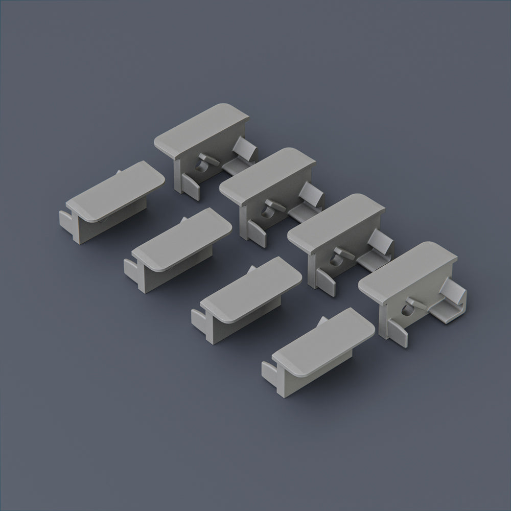 LED Channel Endcaps - VBD-ENCH-K1