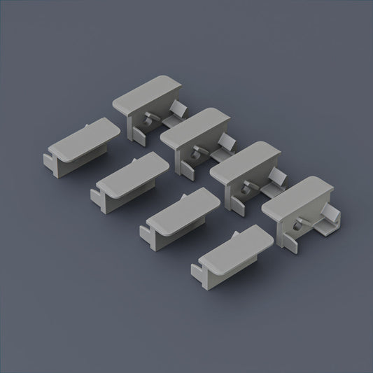 LED Channel Endcaps - VBD-ENCH-K1