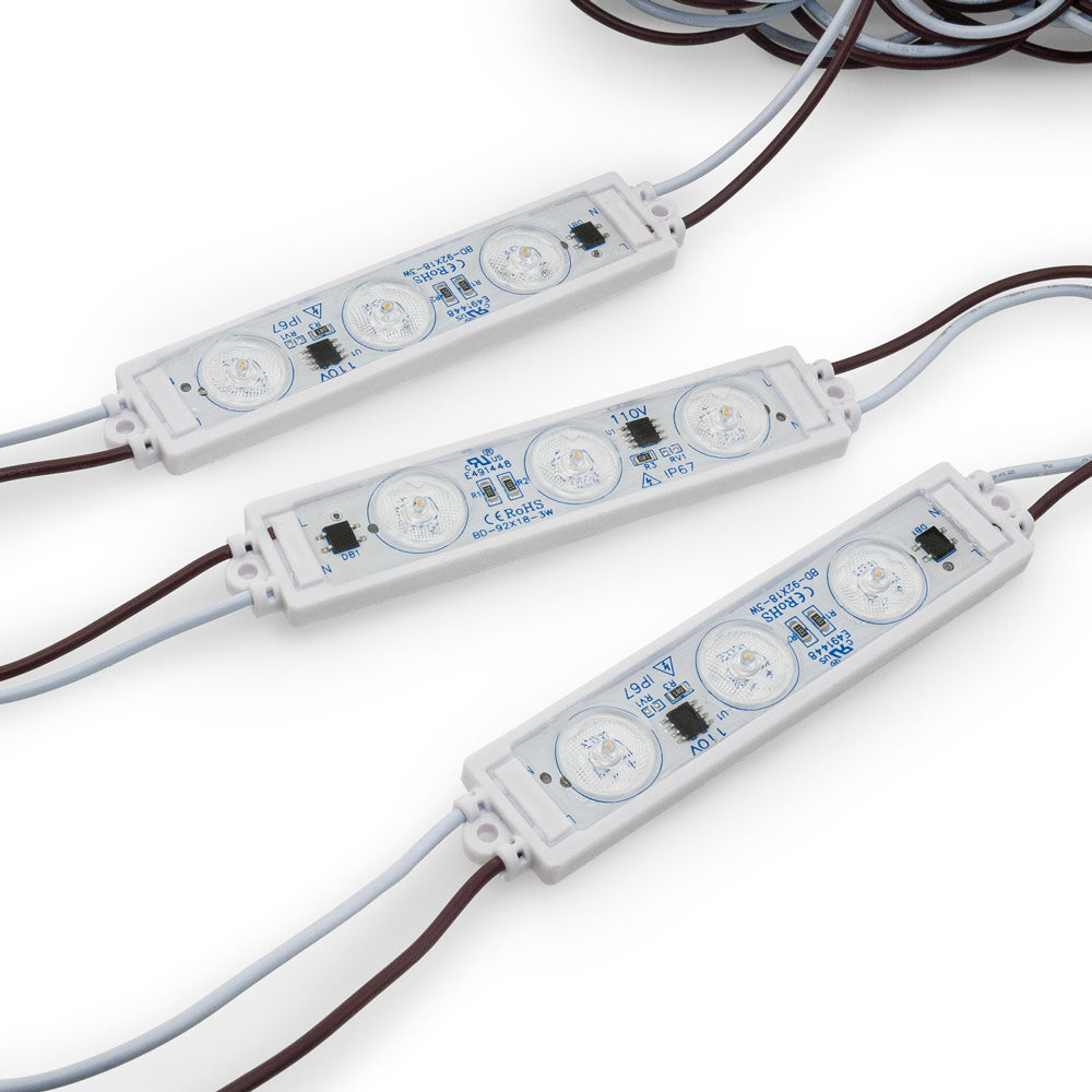 LED Backlighting for sign, 9218 110V 3 LEDs, 6500K