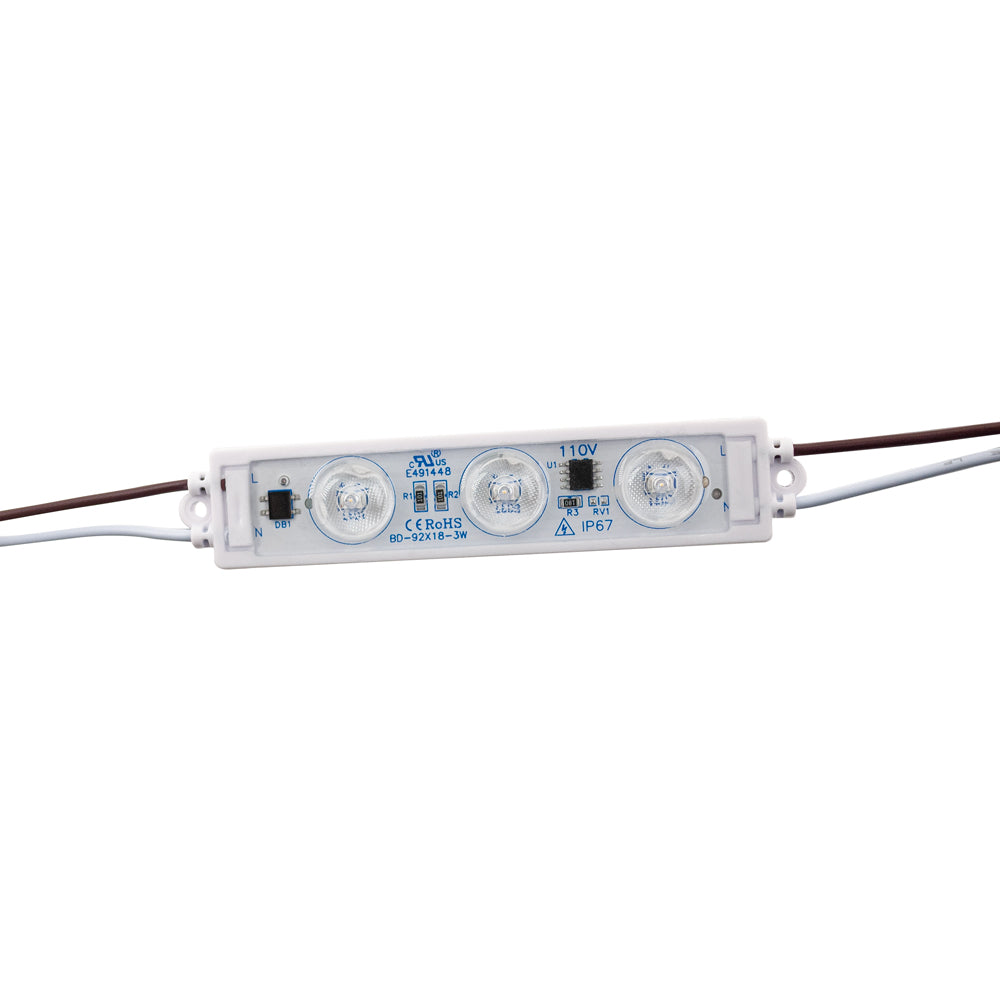 LED Backlighting for sign, 9218 110V 3 LEDs, 6500K (Pack of 100)