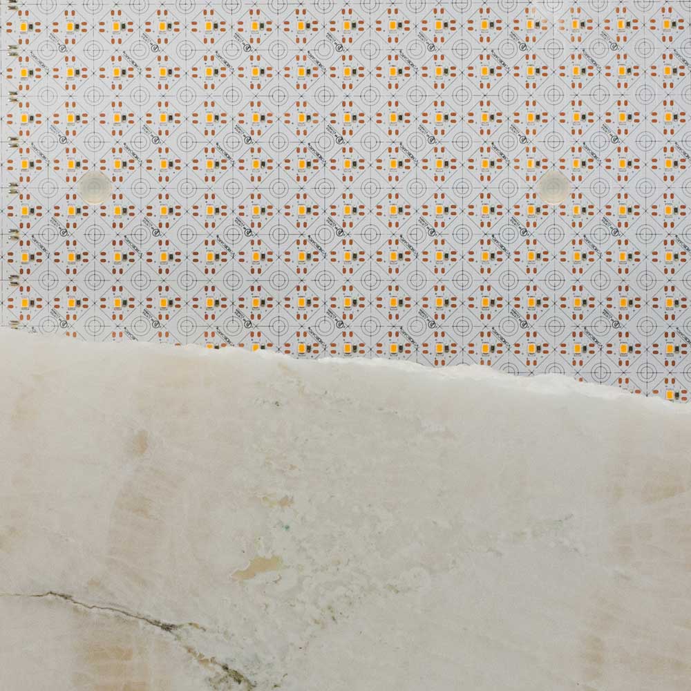 Flexible LED Backlight Sheet for behind Stone and Glass, 24V 24W 3500K(Mid-Warm White)