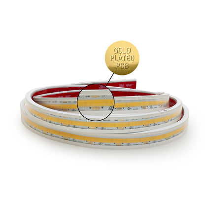 Custom cut COB Outdoor Hybrid LED strip Adjustable Color Temperature - 24V 4.5(w/ft) 340(Lm/ft)