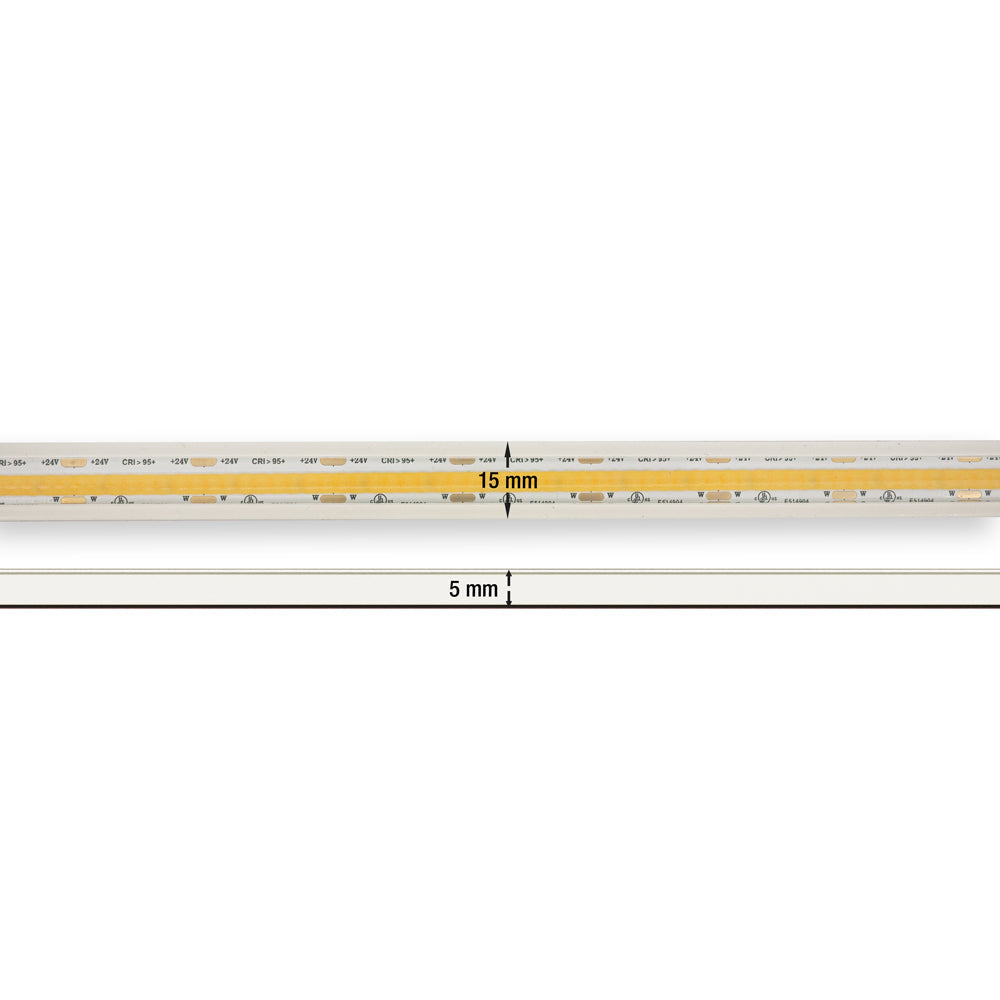 Custom cut COB Outdoor Hybrid LED strip Adjustable Color Temperature - 24V 4.5(w/ft) 340(Lm/ft)