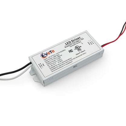 EVT-C50-0900-T-42V 900mA constant current LED driver with 120-277V AC input voltage and compact design.