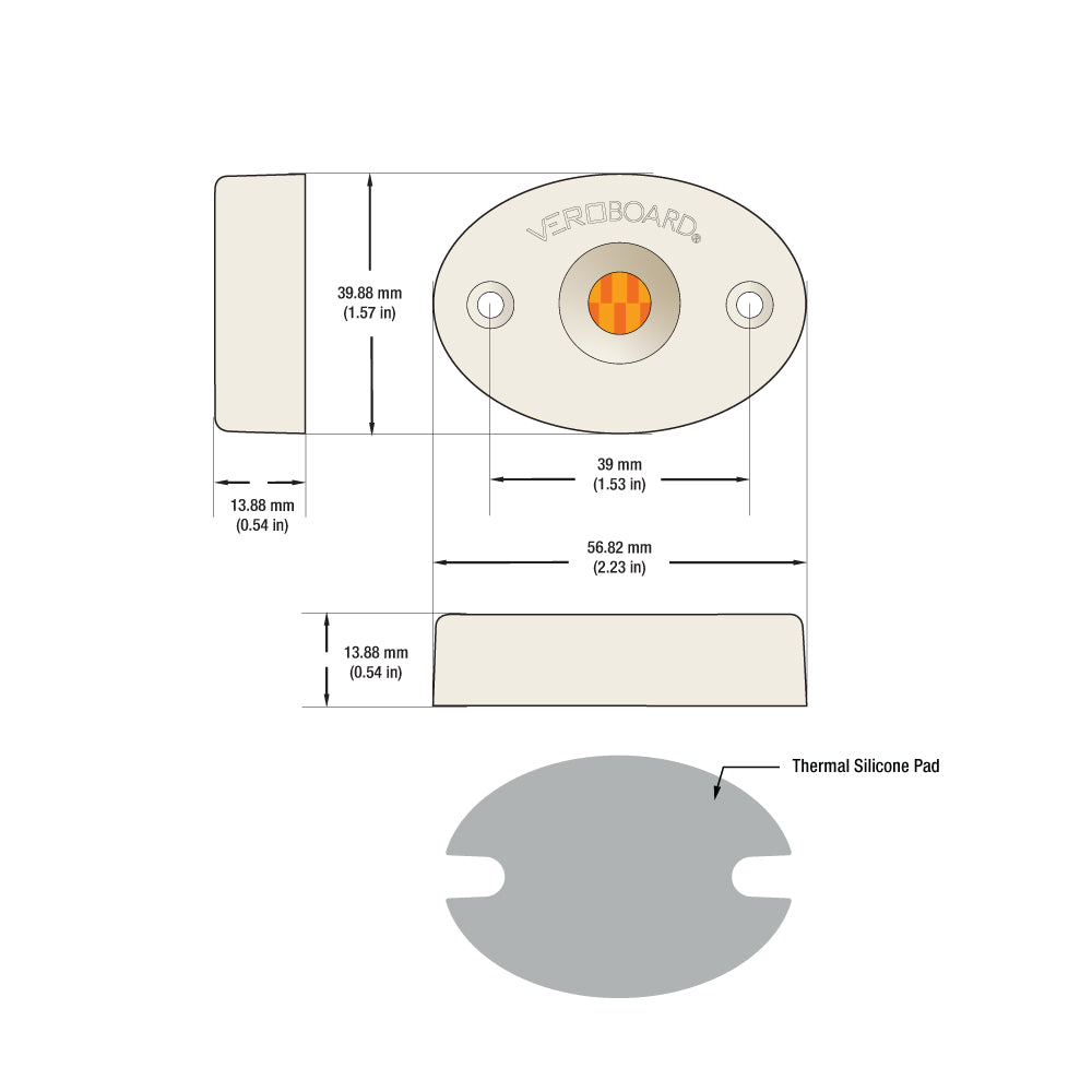 COB Paragon LED Module with GPH48135AC LED Holder, 120V 16W CCT(2.7K, 3K, 4K), CBAC-84-30135-120V-40