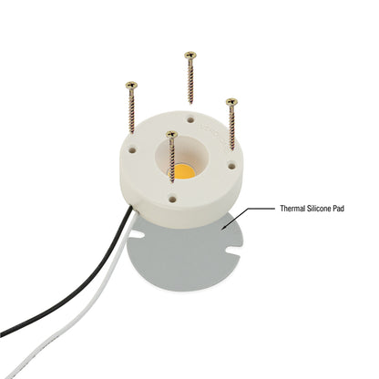 COB Paragon LED Module with HT5828 LED Holder, 120V 10W CCT(2.7K, 3K, 4K), CDAC-80-5028-120-27