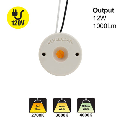 COB LED Module 120V 12W CCT(2.7K, 3K, 4K), VBDMDL-4838-12W-9XXK-120V