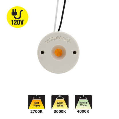COB Paragon LED Module Light 120V 14W 1200Lm CCT(2.7K, 3K, 4K), CBAC-042-36185-120-2700 G17 with H48185AC LED Holder,