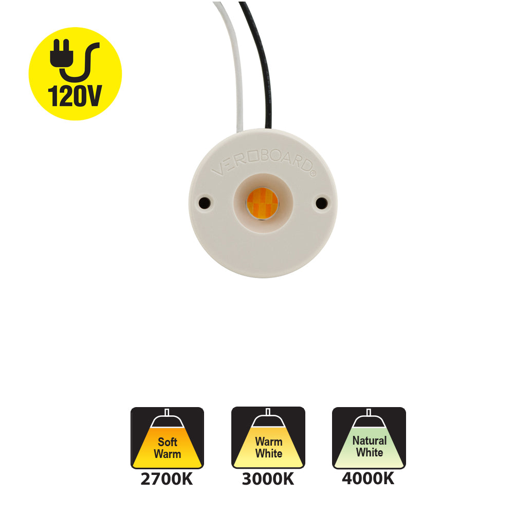 COB Paragon LED Module Light 120V 12W 1000Lm CCT(2.7K, 3K, 4K), CDHT-42-30135-120V-30-G11 with GHH36135AC LED Holder