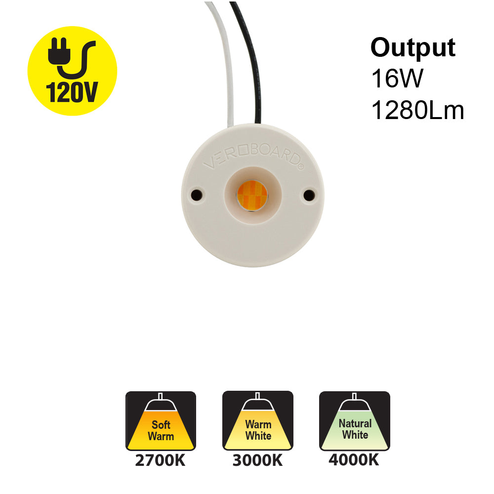 COB LED Module 120V 16W CCT(2.7K, 3K, 4K), VBDMDL-4314-16W-9XXK-120V