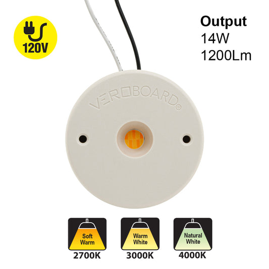 COB LED Module 120V 14W CCT(2.7K, 3K, 4K), VBDMDL-6652-14W9XXK-120V